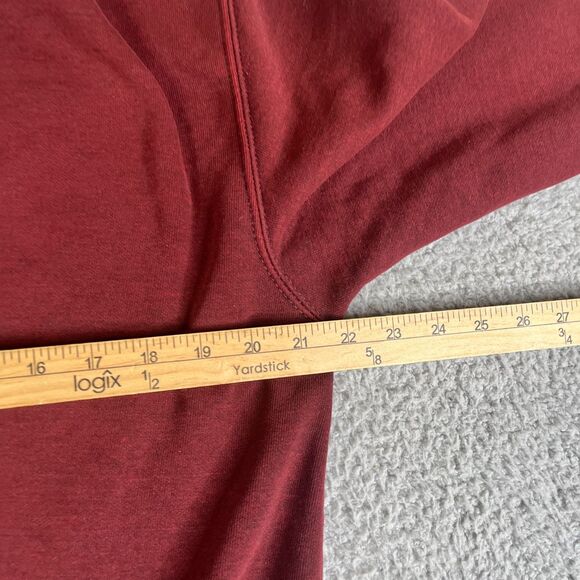 Carhartt Hoodie Sweatshirt Mens Small Maroon Burgundy Wine Pullover Sweater - Picture 9 of 9